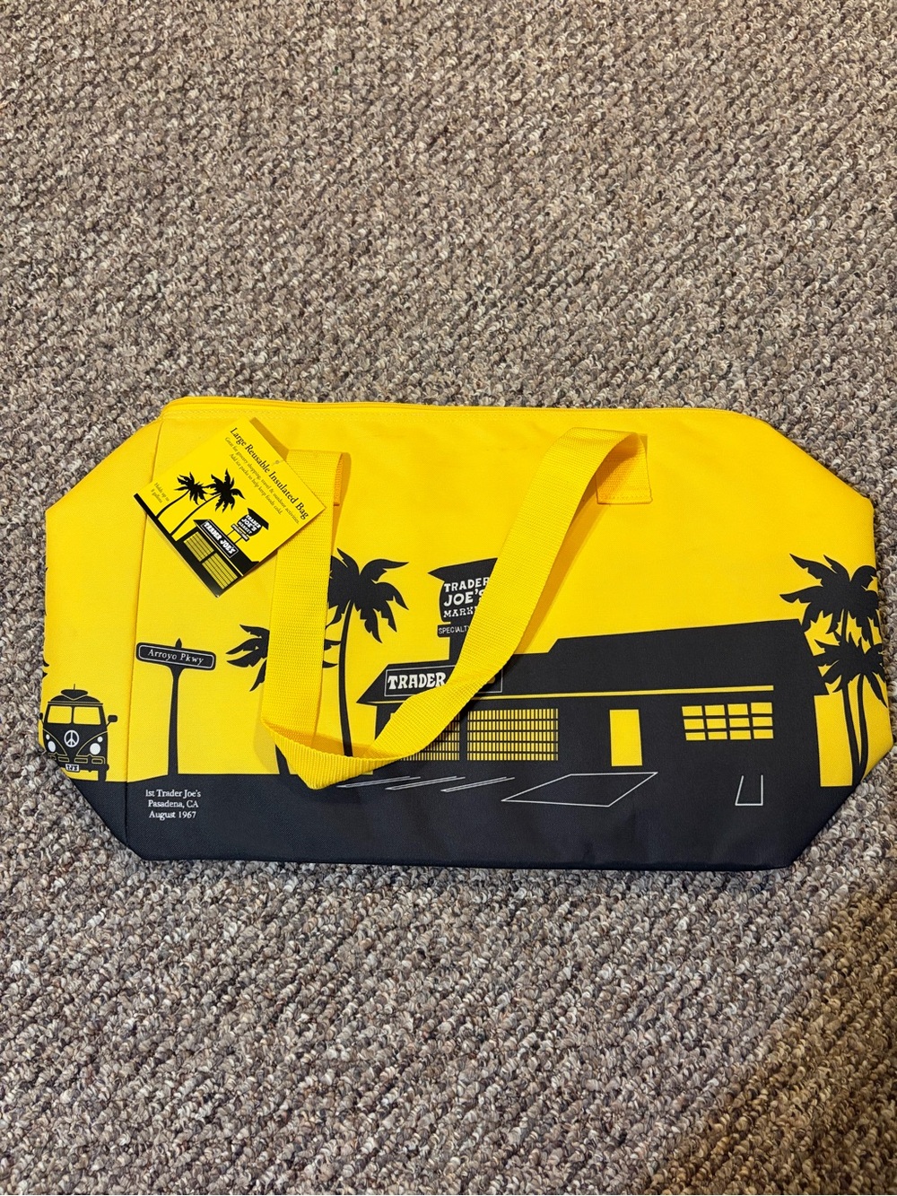 Trader Joe's Yellow Large Cooler Bag